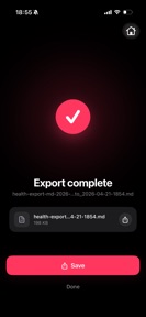 Health Export Kit screenshot