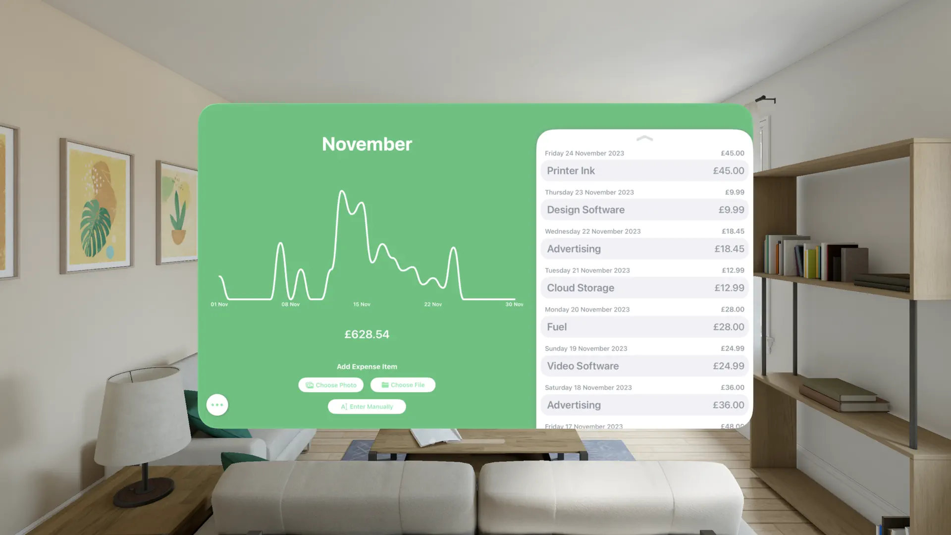 Business Expenses screenshot