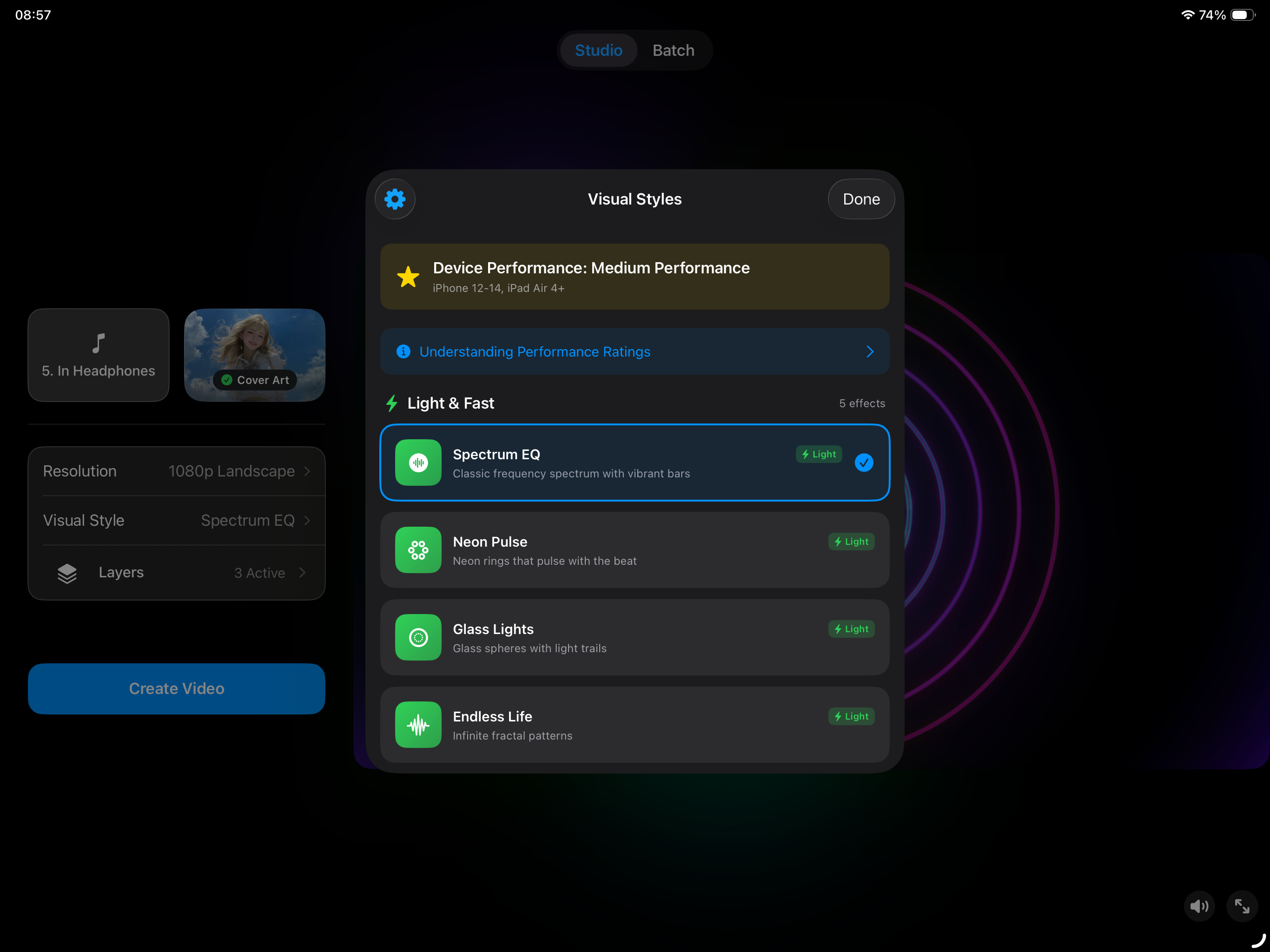 Lumi · Music Visualizer screenshot 9