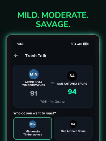 Trash Talk: AI Sports Roasts iPad screenshot