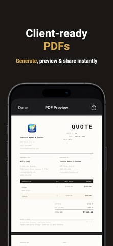 Invoice Maker & Quotes Screenshot 1 of 4