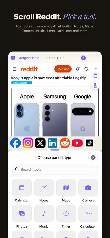 Split Screen: AI 2画面ブラウザ screenshot 4 of 10