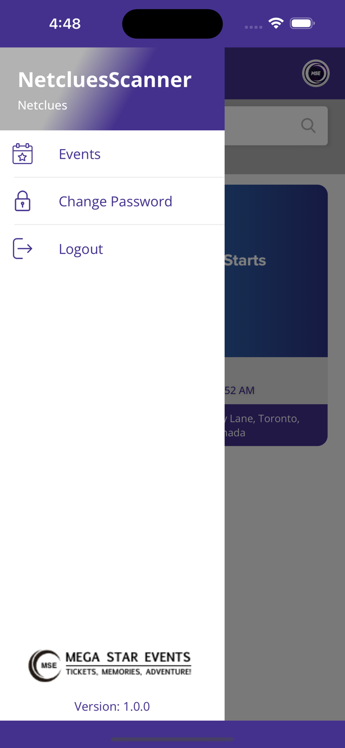 Mega Star Events - Scanner