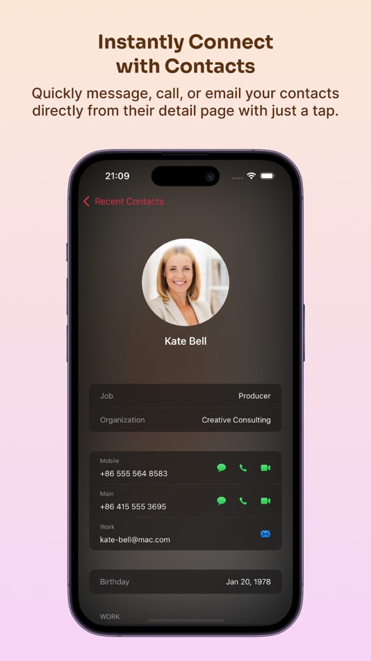 #4. Recent Contacts - LinkUp (iOS) 由: 磊 汪