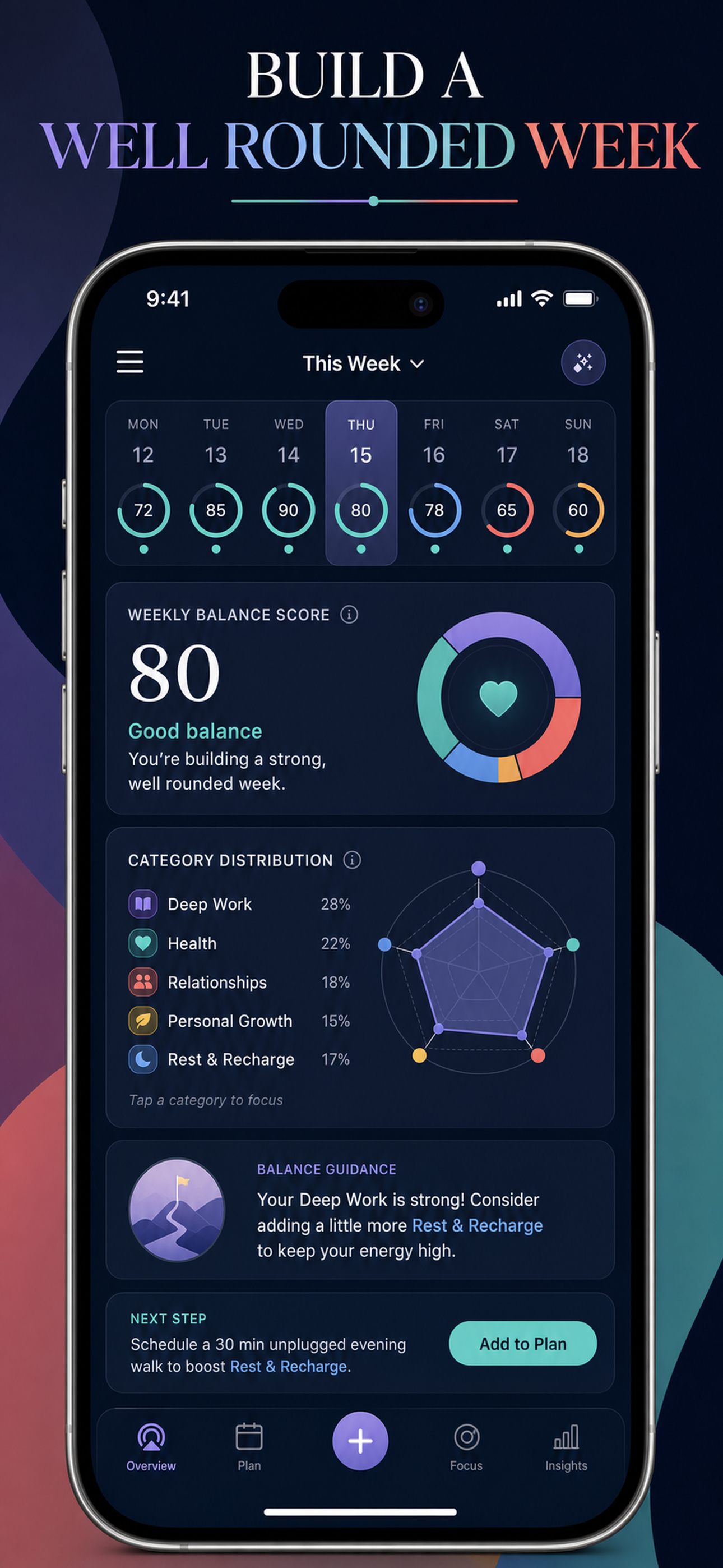 Wheel of Life: Weekly Balance screenshot 6