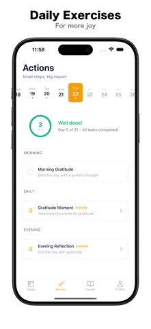 Gratitude Journal – Happiness iPhone screenshot