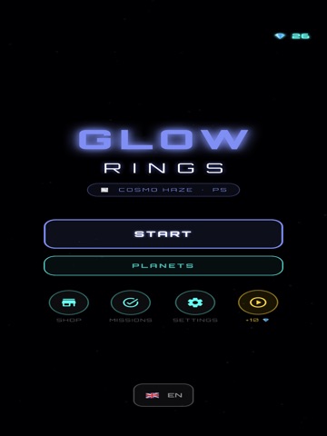 Glow Rings: Reflex Challenge iPad screenshot