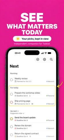 Next for Todoist screenshot 3