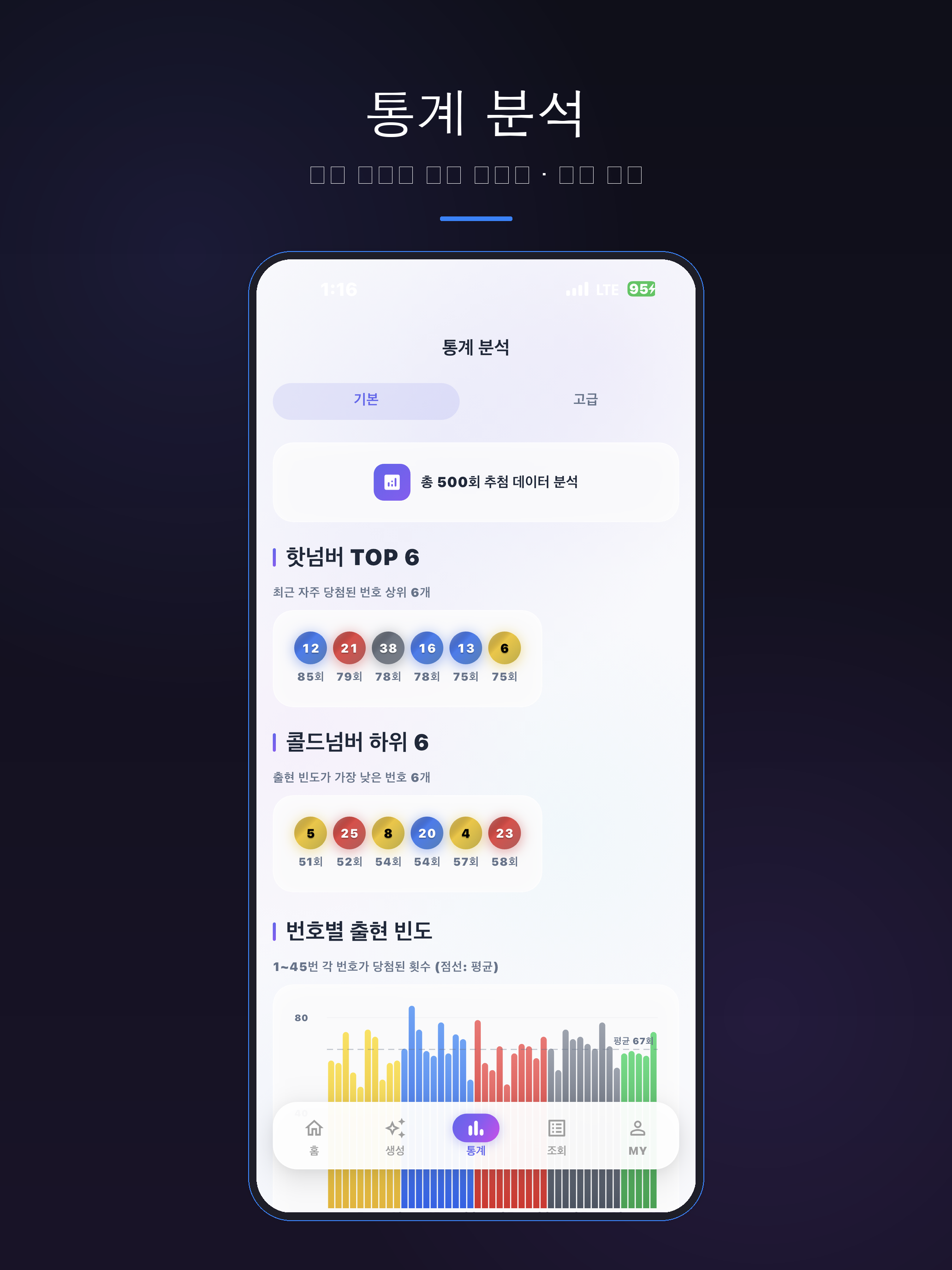 로또초이스 - 번호 생성 & 당첨 분석