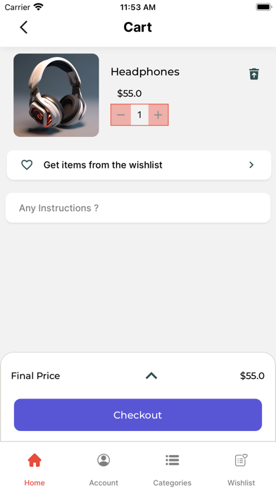 EmporioX eCommerce App Builder Screenshot