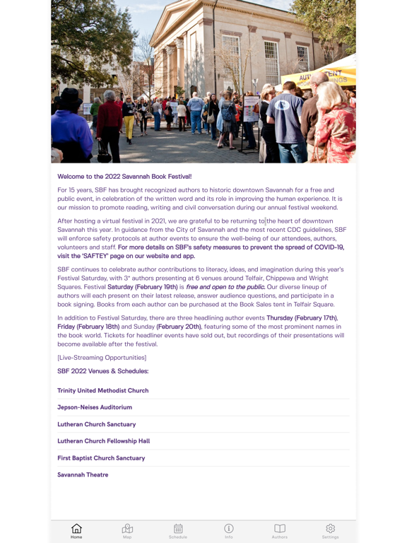 Screenshot #4 pour Savannah Book Festival