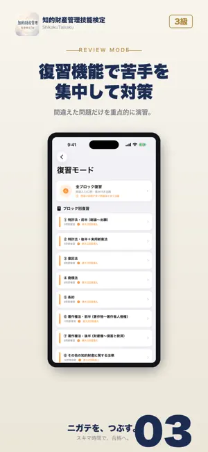 知的財産管理技能検定3級 試験対策 問題集 screenshot 3