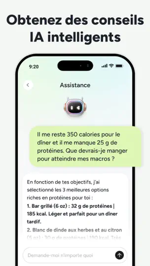 Capture d'écran de Calife : Compte-calories IA sur iPhone 5