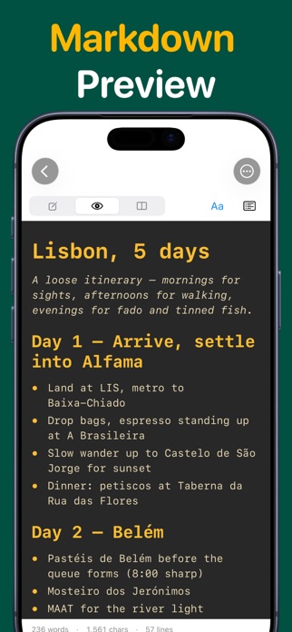 Markdown Editor & Viewer Screenshot 1 of 7