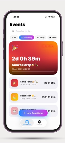 CountDown: Event Tracker Screenshot 5 of 6