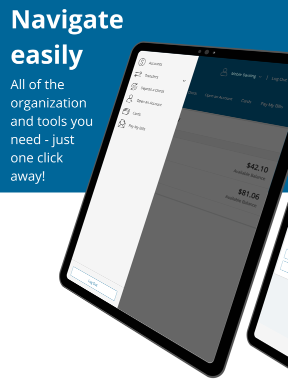 Freedom CU Mobile iPad screenshot 4 - Finance app