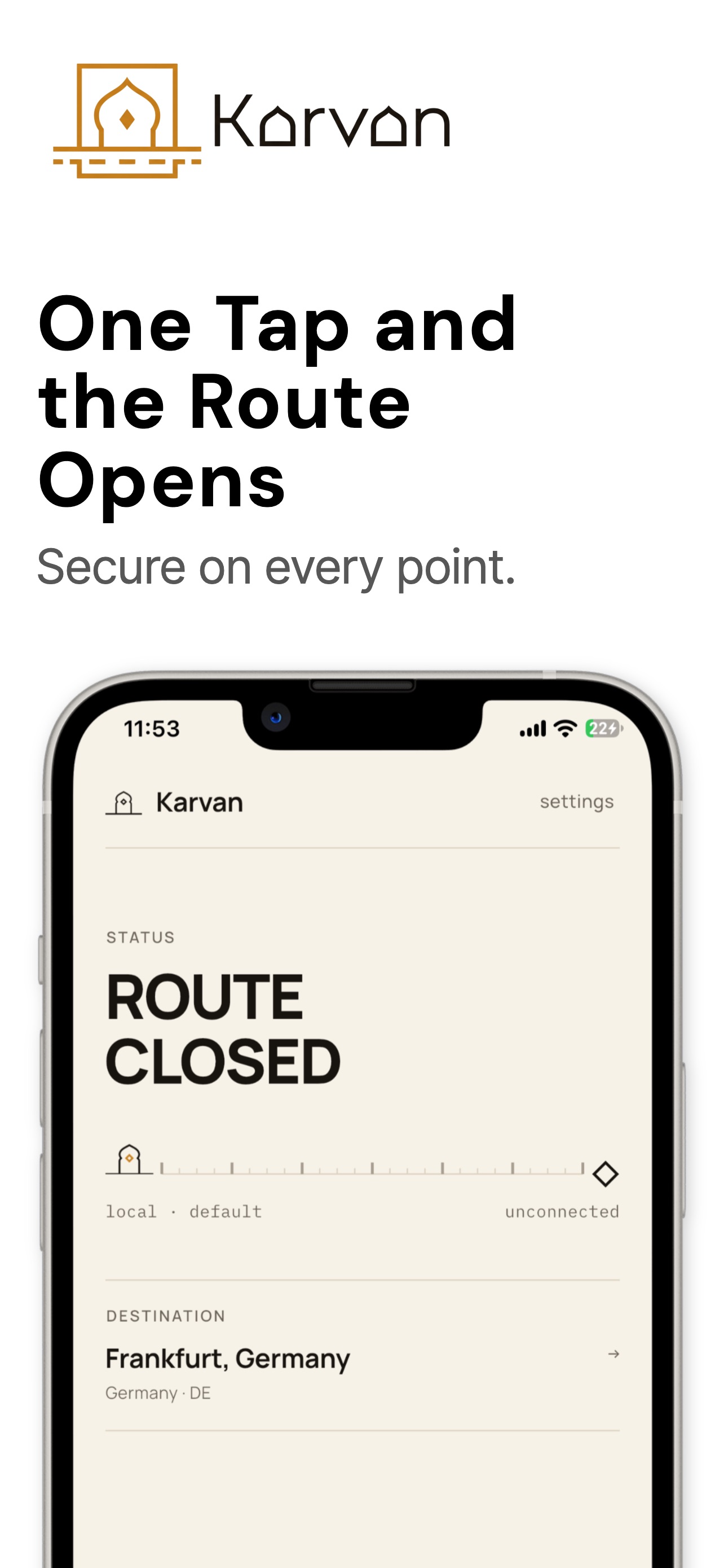 Screenshot 1 of Karvan: Secure Connection