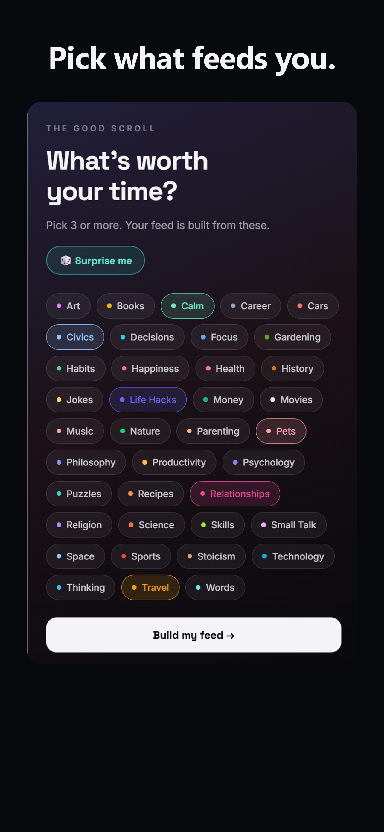 The Good Scroll - Daily Ideas screenshot 3
