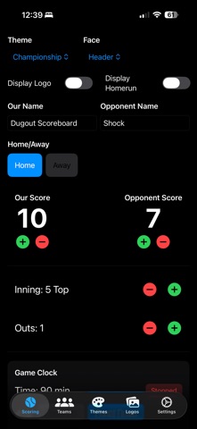 Dugout Scoreboard Screenshot 1 of 5