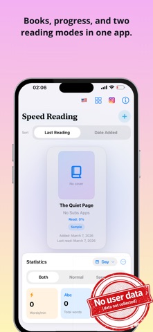 Speed Reading: by NS Apps Screenshot 1 of 4