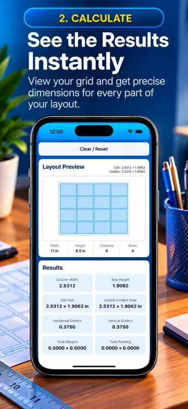 Graphic Layout Calculator screenshot 2 of 6