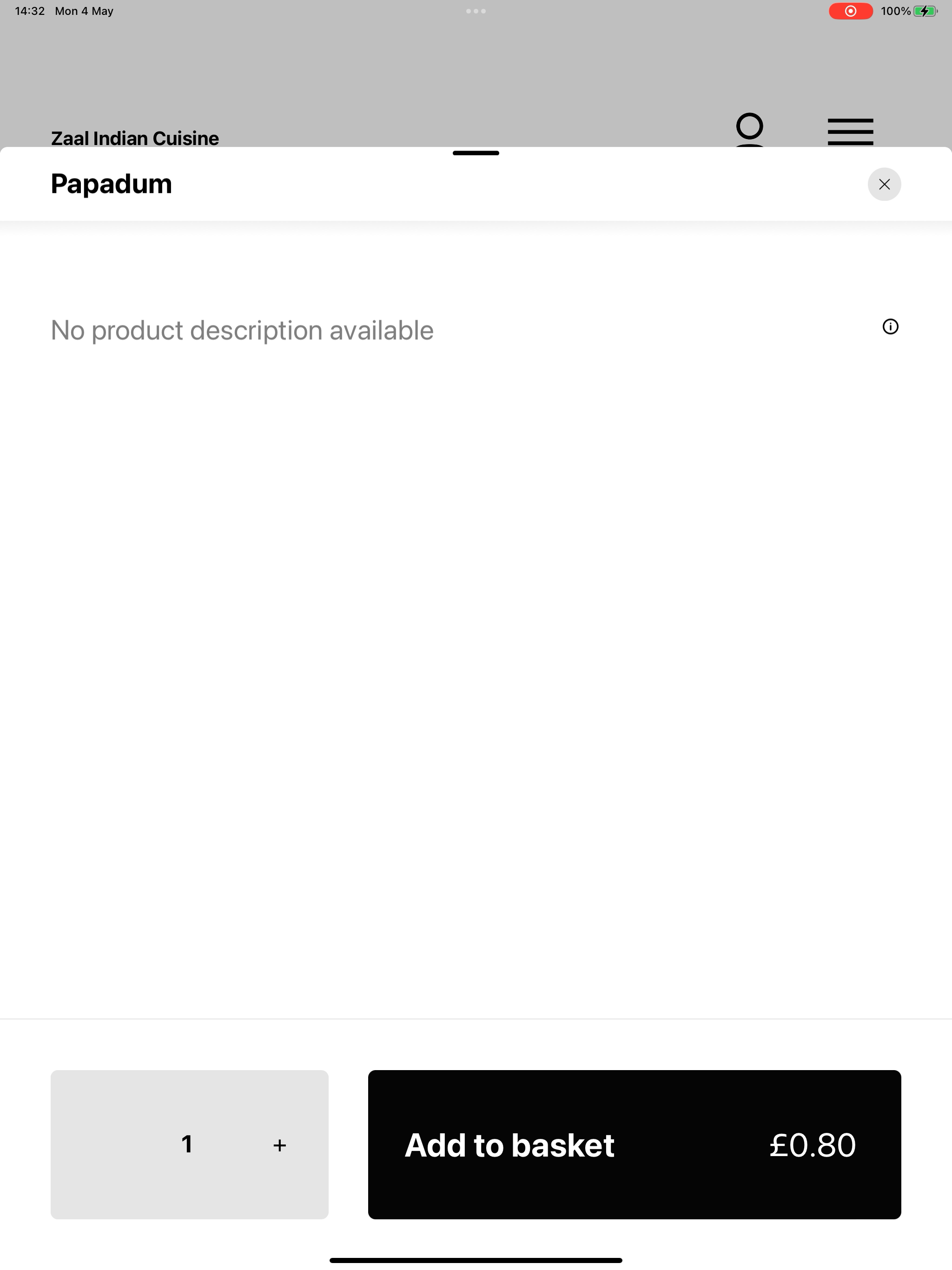 Zaal Indian Cuisine screenshot 8