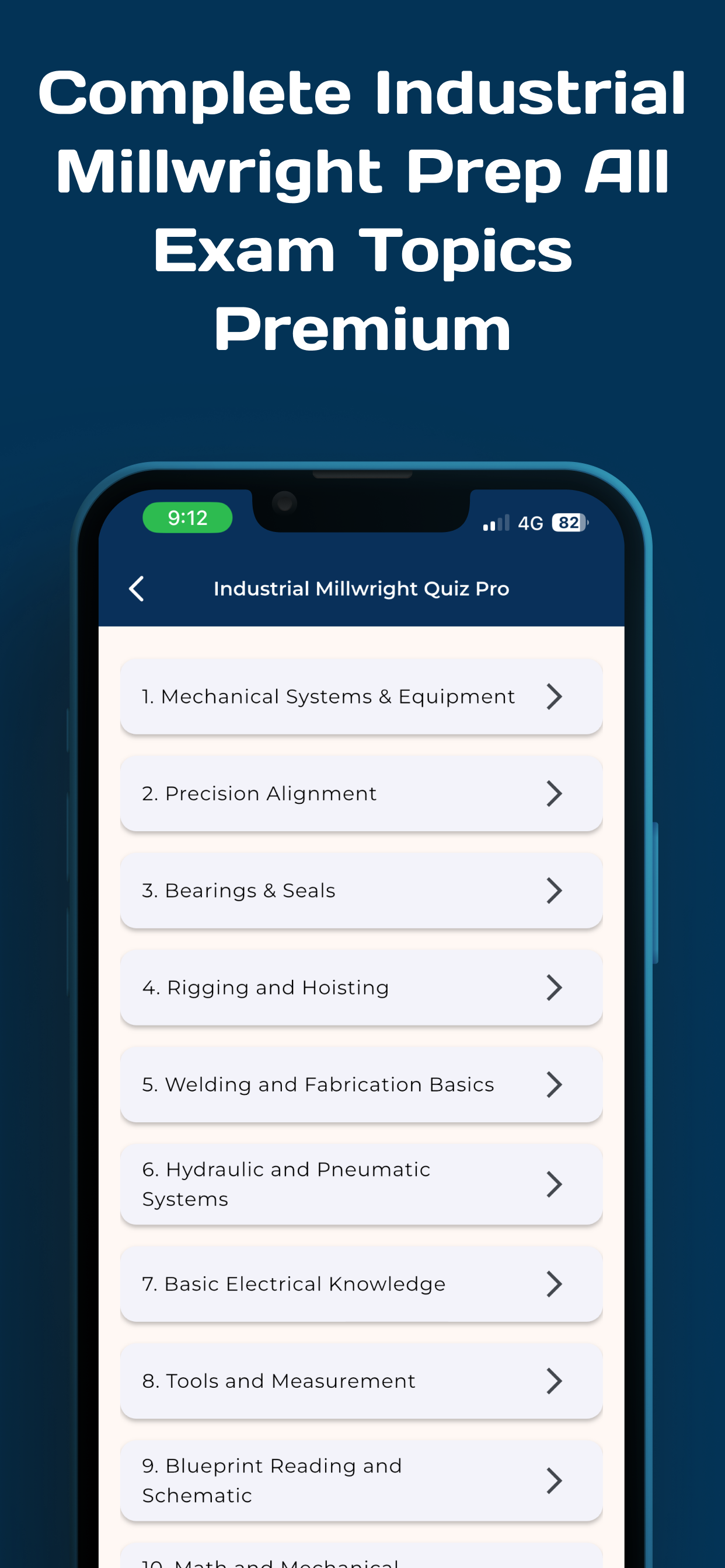 Industrial Millwright Quiz Pro screenshot 8