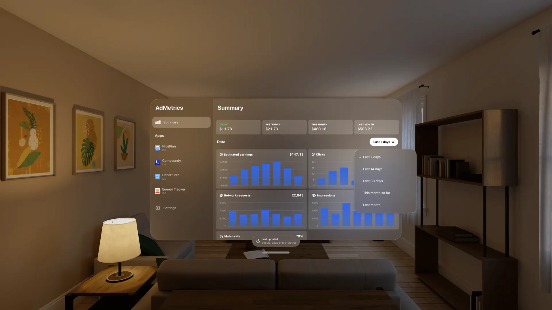 AdMetrics screenshot 2