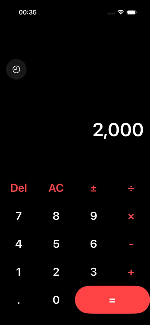 #1. Calculation - Basic Calculator (iOS) Podle: SooRyong Hyun