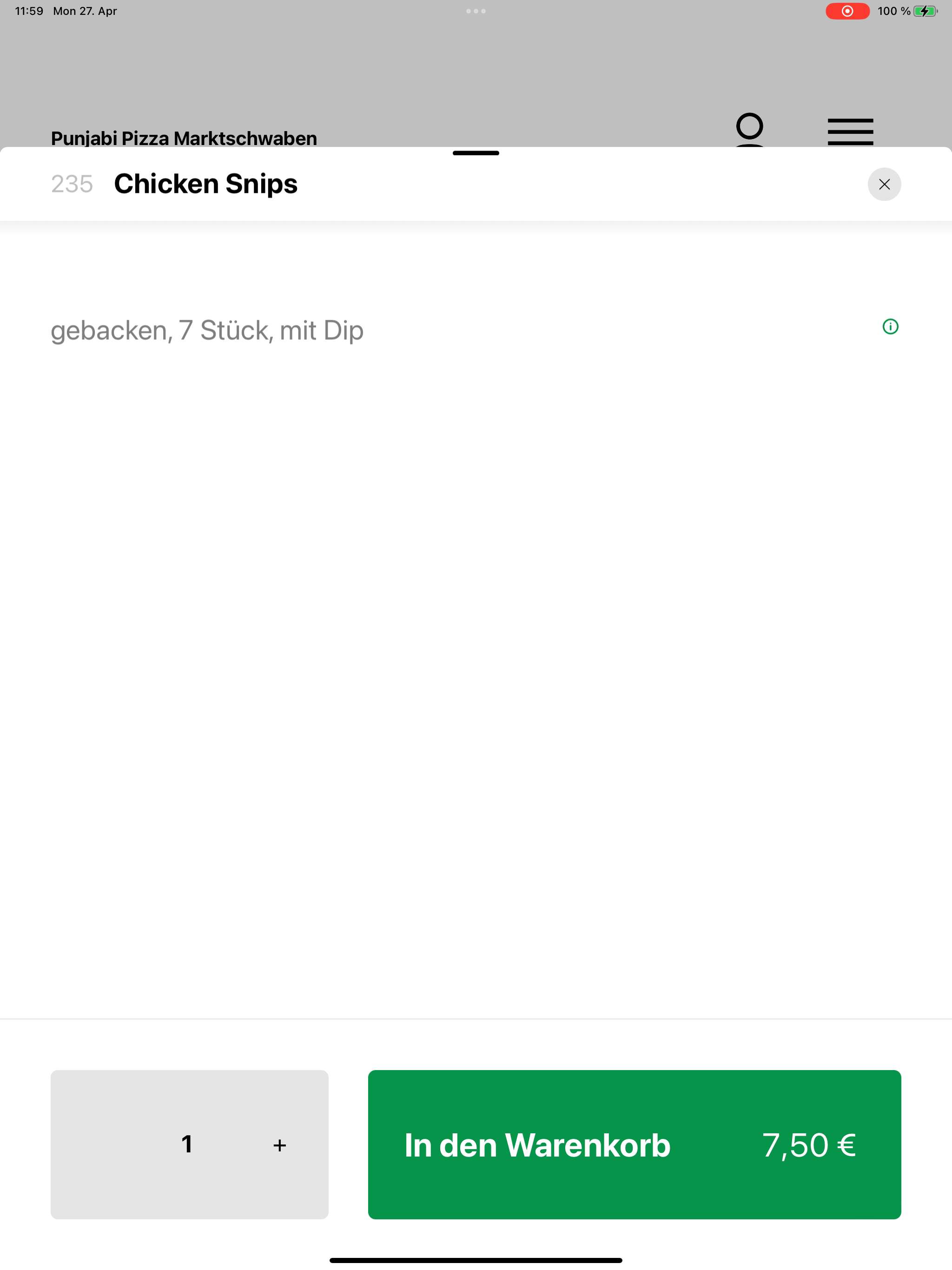 Punjabi Pizza Marktschwaben