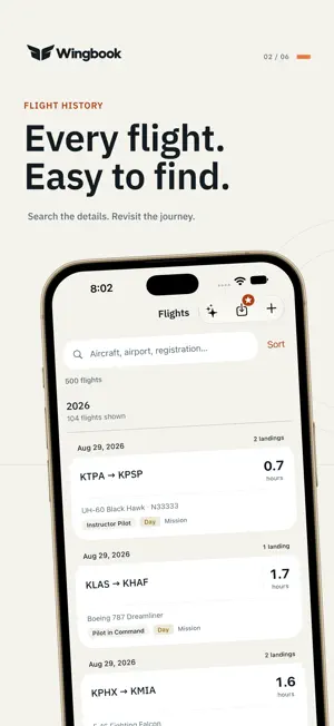 Wingbook: Flight Logbook screenshot 2