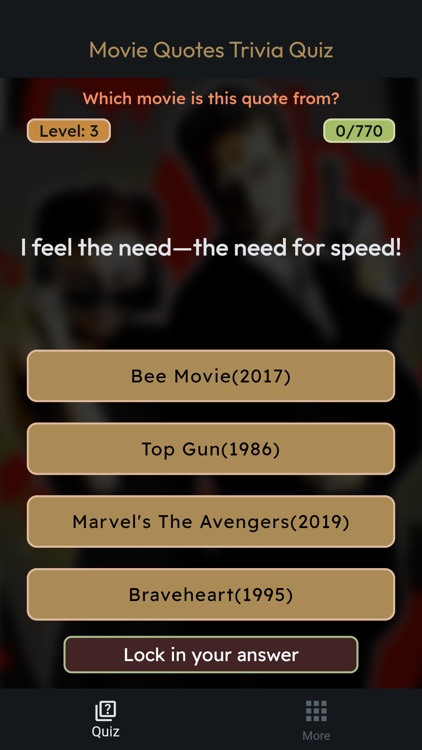 Movie Quotes Trivia Quiz