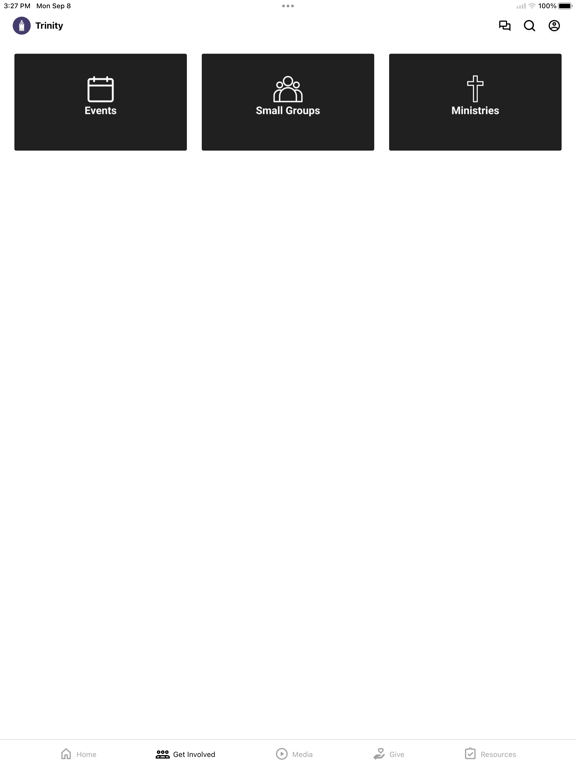 Trinity Baptist Church NY iPad screenshot 2 - Education app