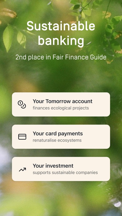 Tomorrow – Mobile Banking Screenshot