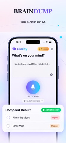 Clarity AI: ADHD Brain Dump Screenshot 2 of 6
