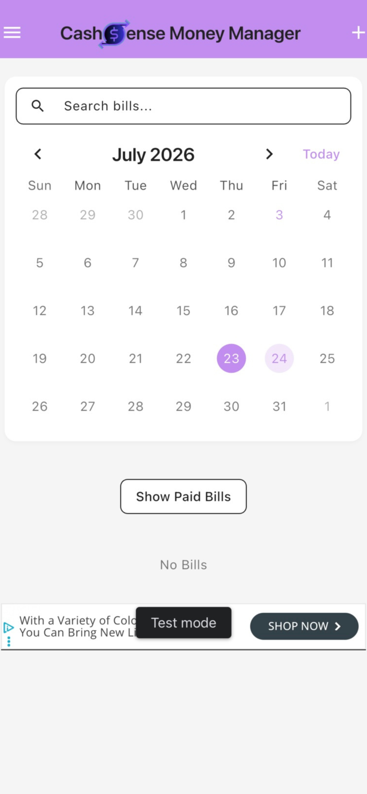 CashSense Money Management screenshot 3