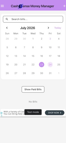 CashSense Money Management screenshot