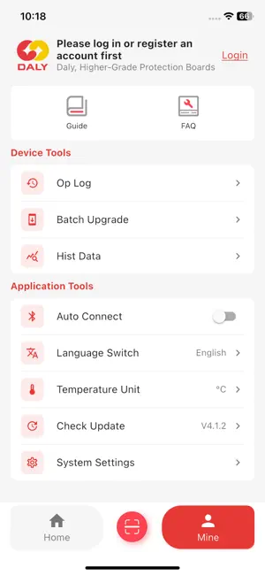 DALY BMS screenshot 1