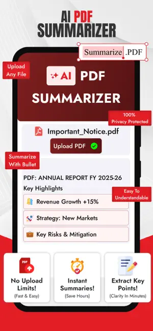 AI PDF Summarizer & Doc Chat screenshot 1