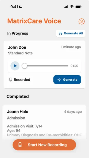 MatrixCare Voice screenshot 1