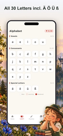 Learn German Alphabet ABC Screenshot 2 of 5
