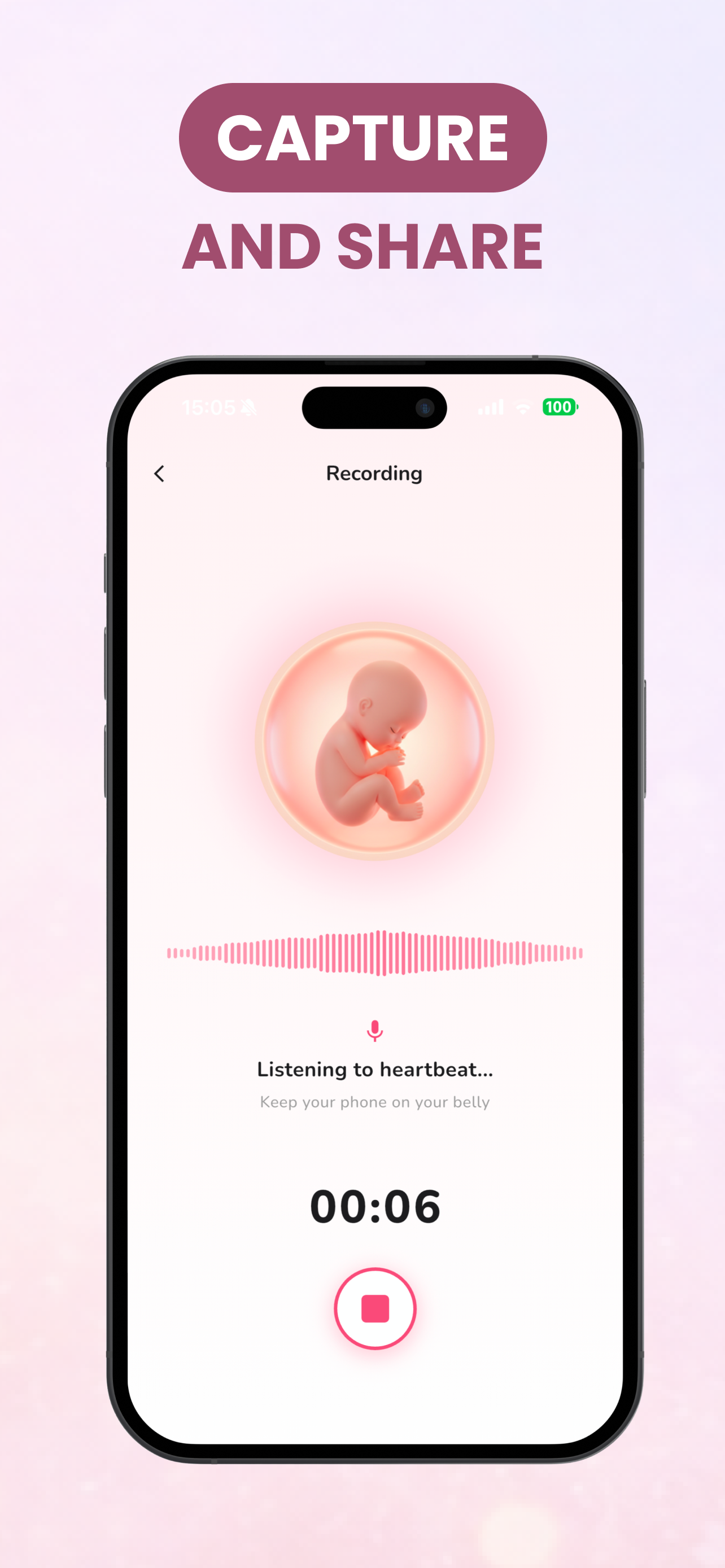 Baby Heartbeat Monitor: Bumpi screenshot 4