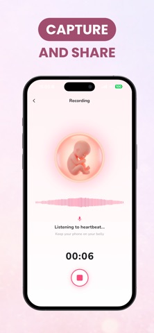 Baby Heartbeat Monitor: Bumpi iPhone screenshot