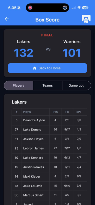 BUKT - Basketball Stat Tracker Screenshot 3 of 6