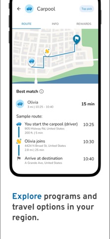 OHSU MyCommute Screenshot 3 of 5