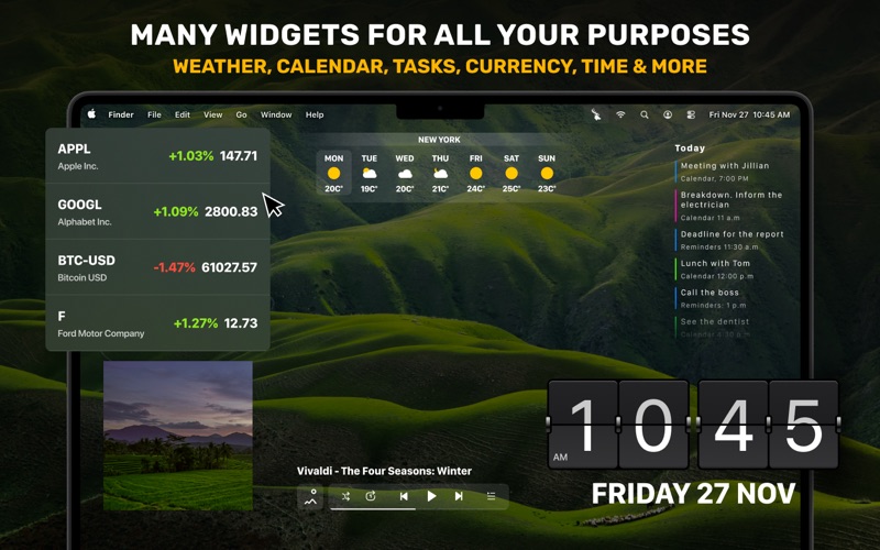 Screenshot #2 pour Widgetter: Widgets & Dashboard