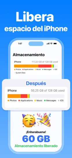 Captura de pantalla de CleanX: Ordena Tu Galería en iPhone 2