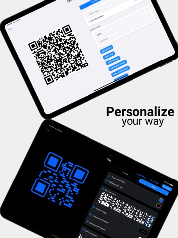 QR Code Generator - QRmate iPad screenshot