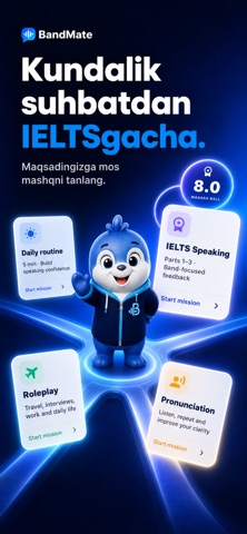 Bandmate AI: Speak English iPhone screenshot
