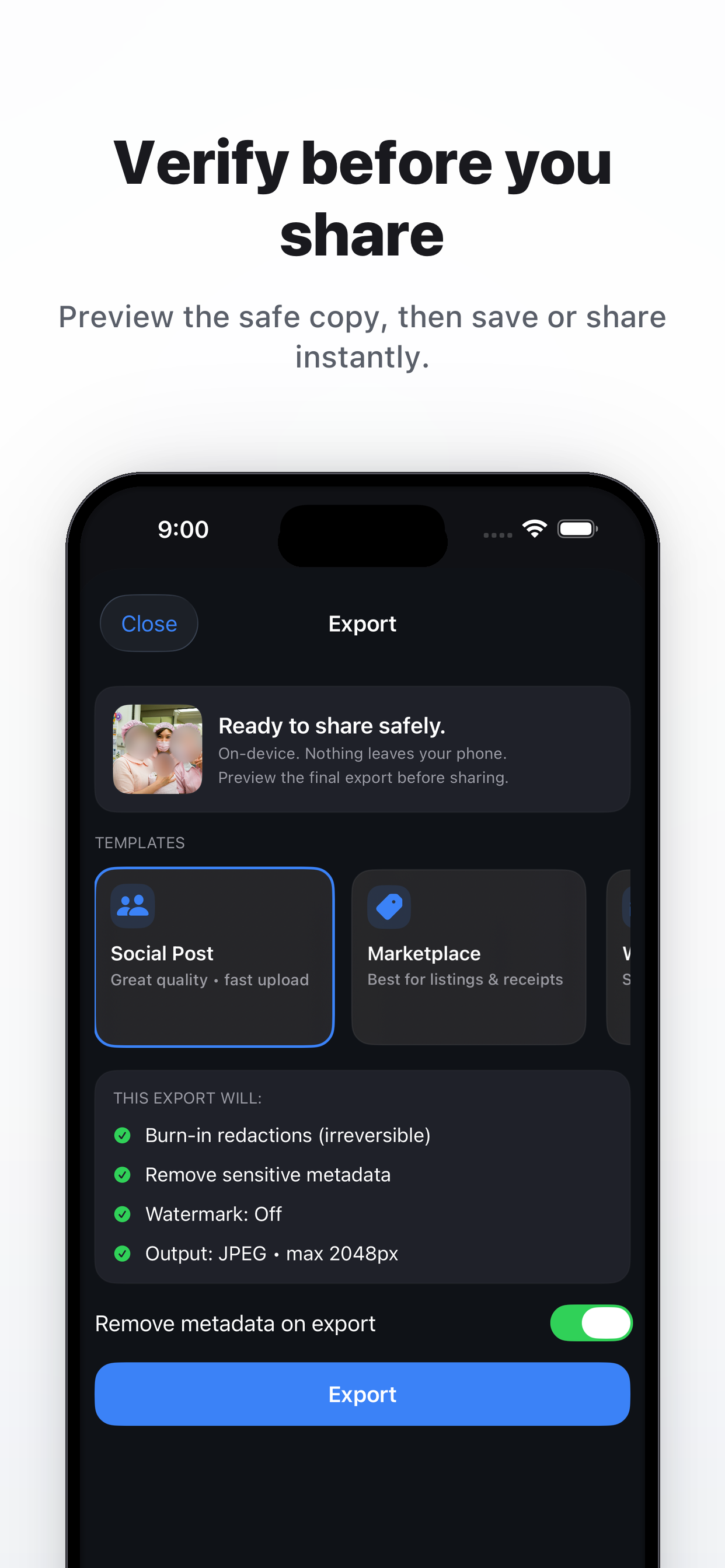 SafeToPost screenshot 5